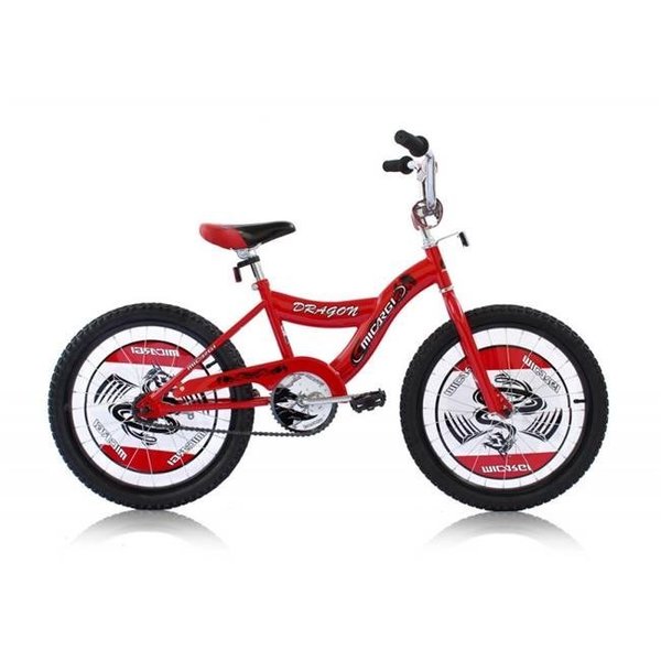 Micargi Micargi DRAGON-B-RED 20 in. Boys BMX Bicycle; Red - 20 x 7 x 45 in. DRAGON-B-RED